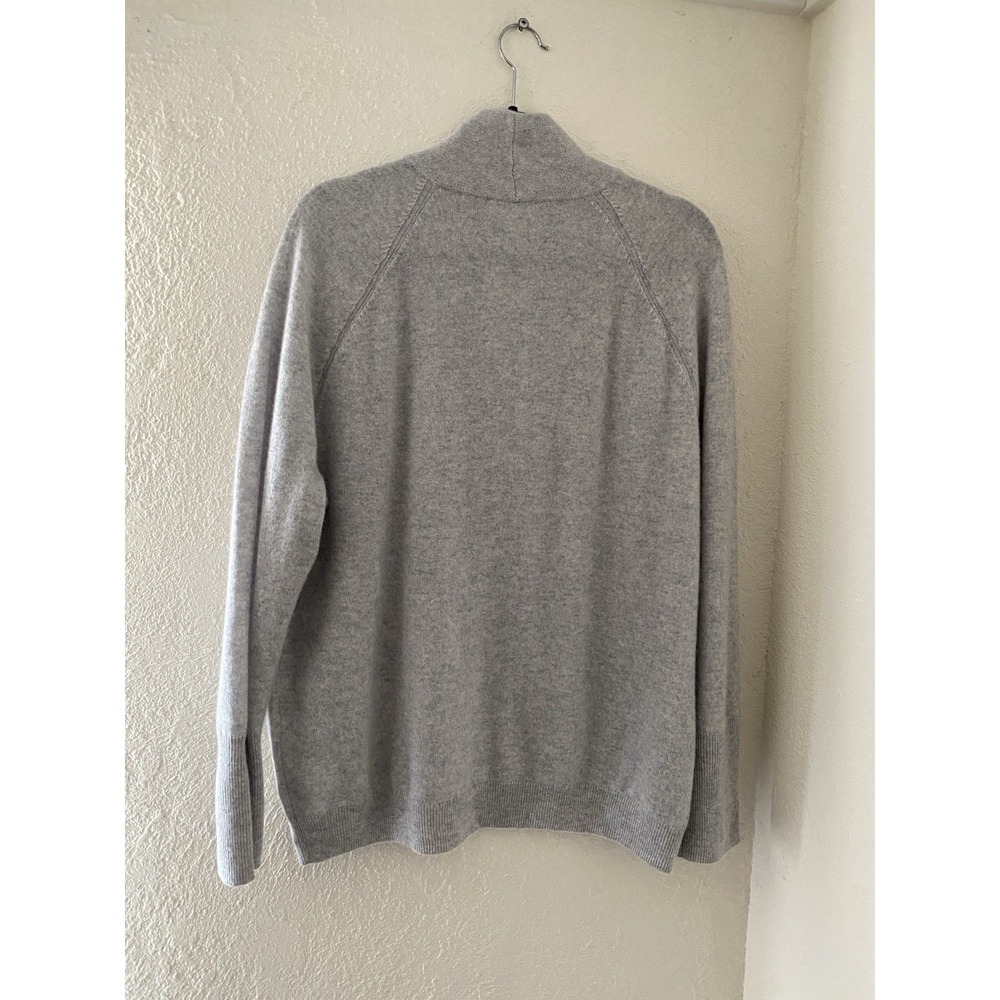 Sundance Size XL Womens Grey 100% Cashmere V Neck Soft Comfy Knit Sweater - Picture 8 of 10